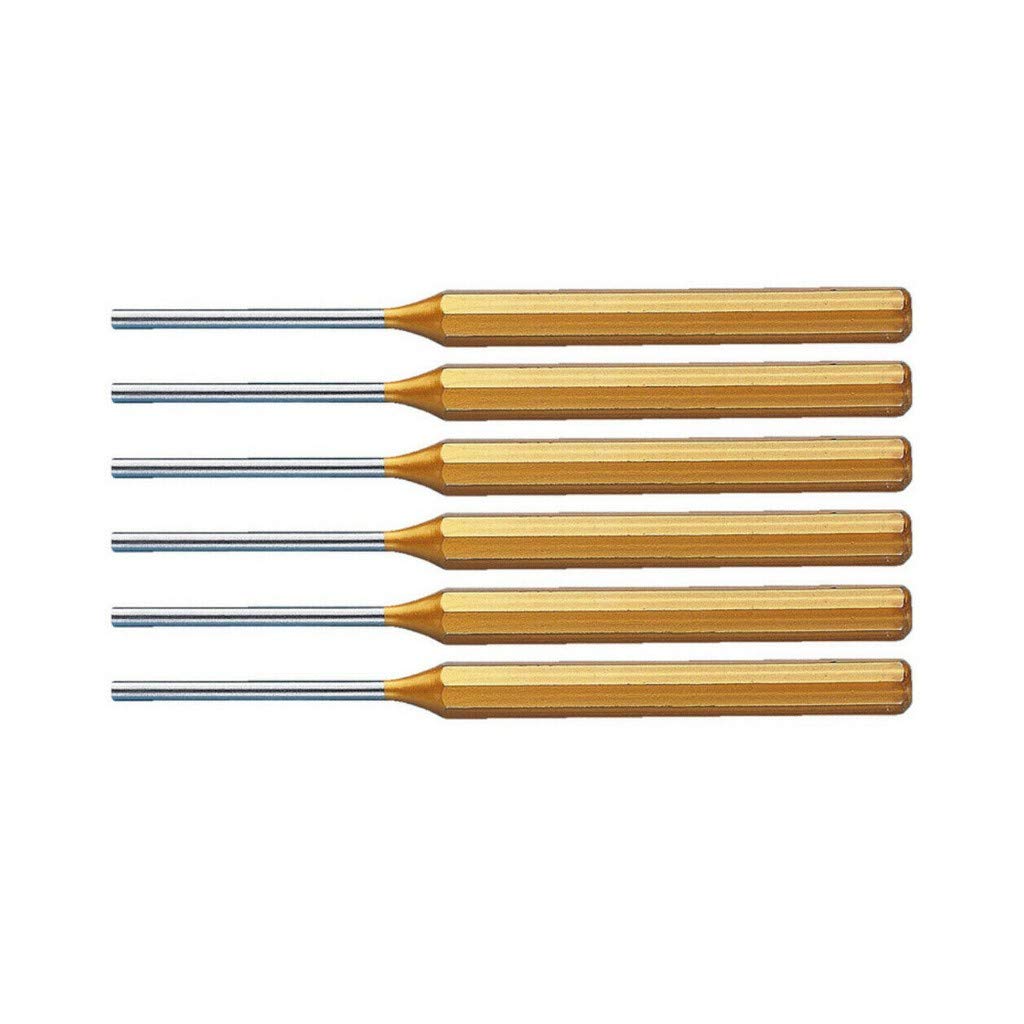 Juego de punzones de acero templado, kit de 6 unidades 2-8 mm 071463 41 Wurth