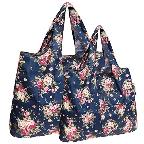 Image of allydrew Large Foldable Tote Nylon Reusable Grocery Bag