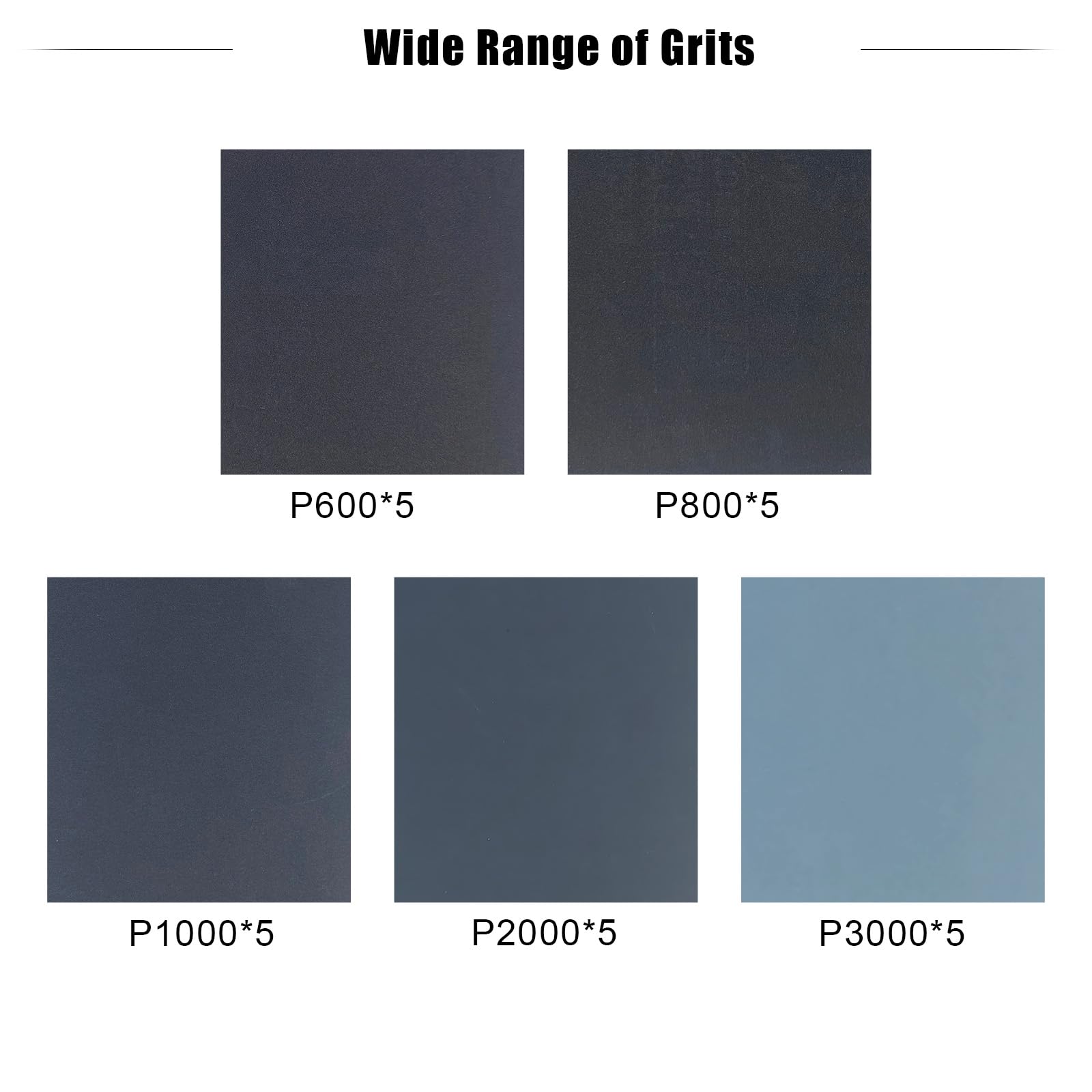Premium Sandpaper Assortment - 25 Sheets -2