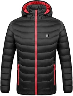 Heated Jacket Womens XXL Rechargeable Heated Hoodie Adjustable Temperature Heated Jacket Heating Warm Clothing Usb Charging Warmer Hoodie Jacket Heating Jackets For Outdoor Hiking