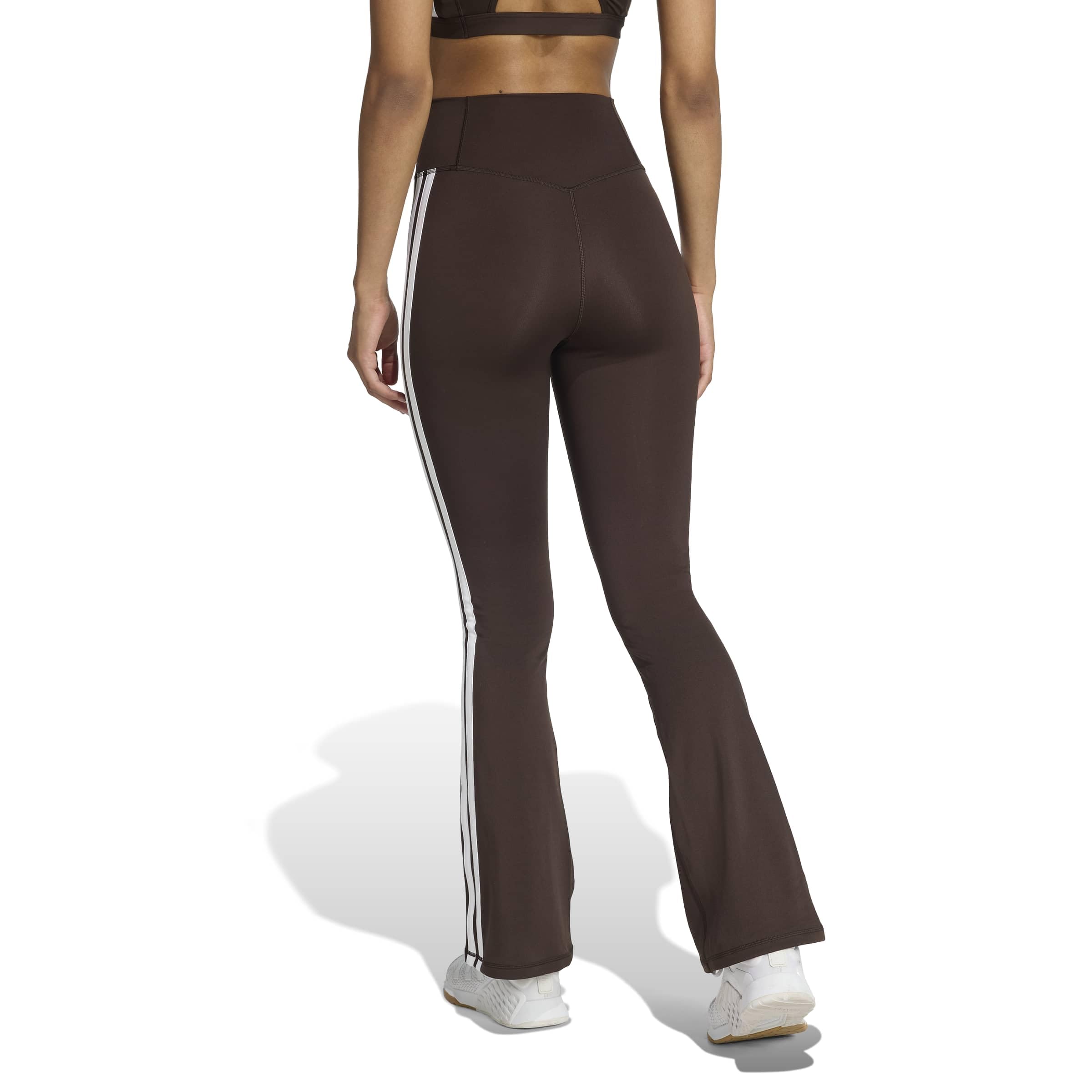 Adidas Damen Strumpfhose (1/1) Optime Essentials 3 Stripes Flared Leggings