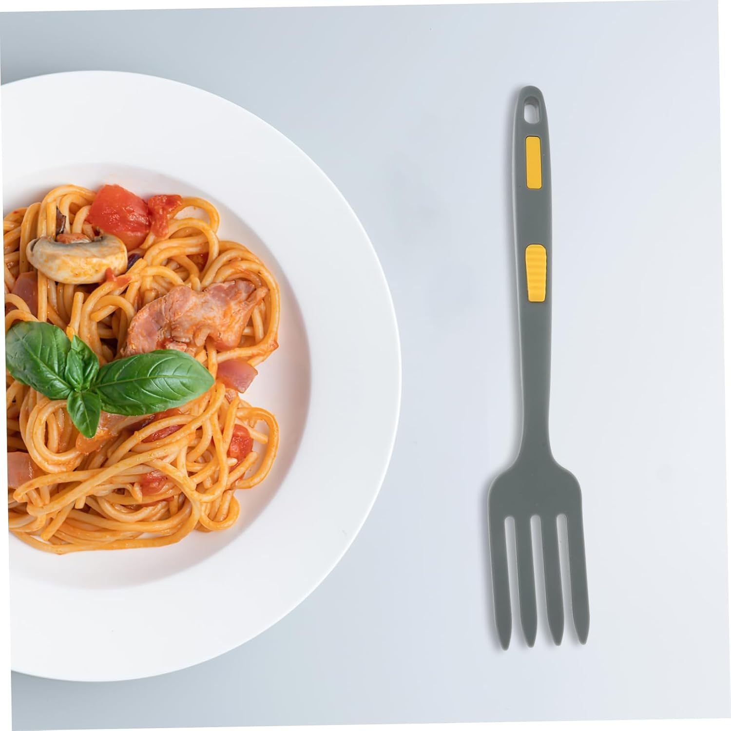 Silicone Pasta Fork for Cooking and Serving in Kitchens, Heat Resistant
