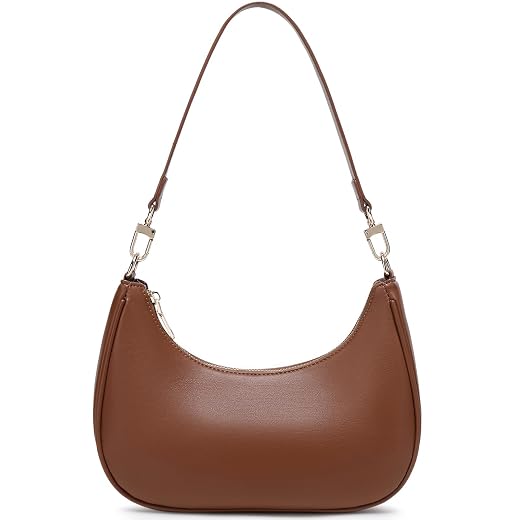 Women's Shoulder Bags Cute Hobo Purses Vintage Handbags with Zipper Lightweight Underarm for Dating Shopping Gift