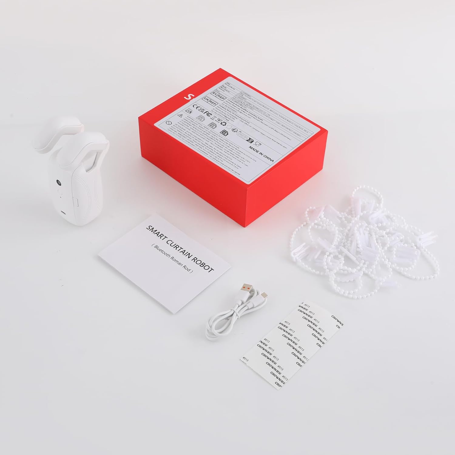 Smart Curtain Opener, Automatic Curtain Driver, Bluetooth Curtain Controller, ABS+PC Material, Low Noise 25dB, For Bedroom, Office, Detachable Design, 4000mAh 10 61GUSeMYGbL. AC SL1500
