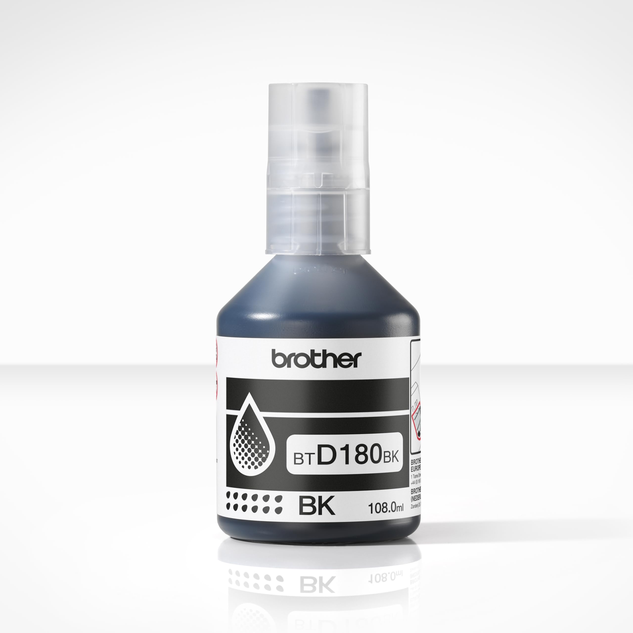 Brother BTD180BK Black Ink Bottle, Includes 1 x Ink Bottle, Genuine Supplies - Image 2