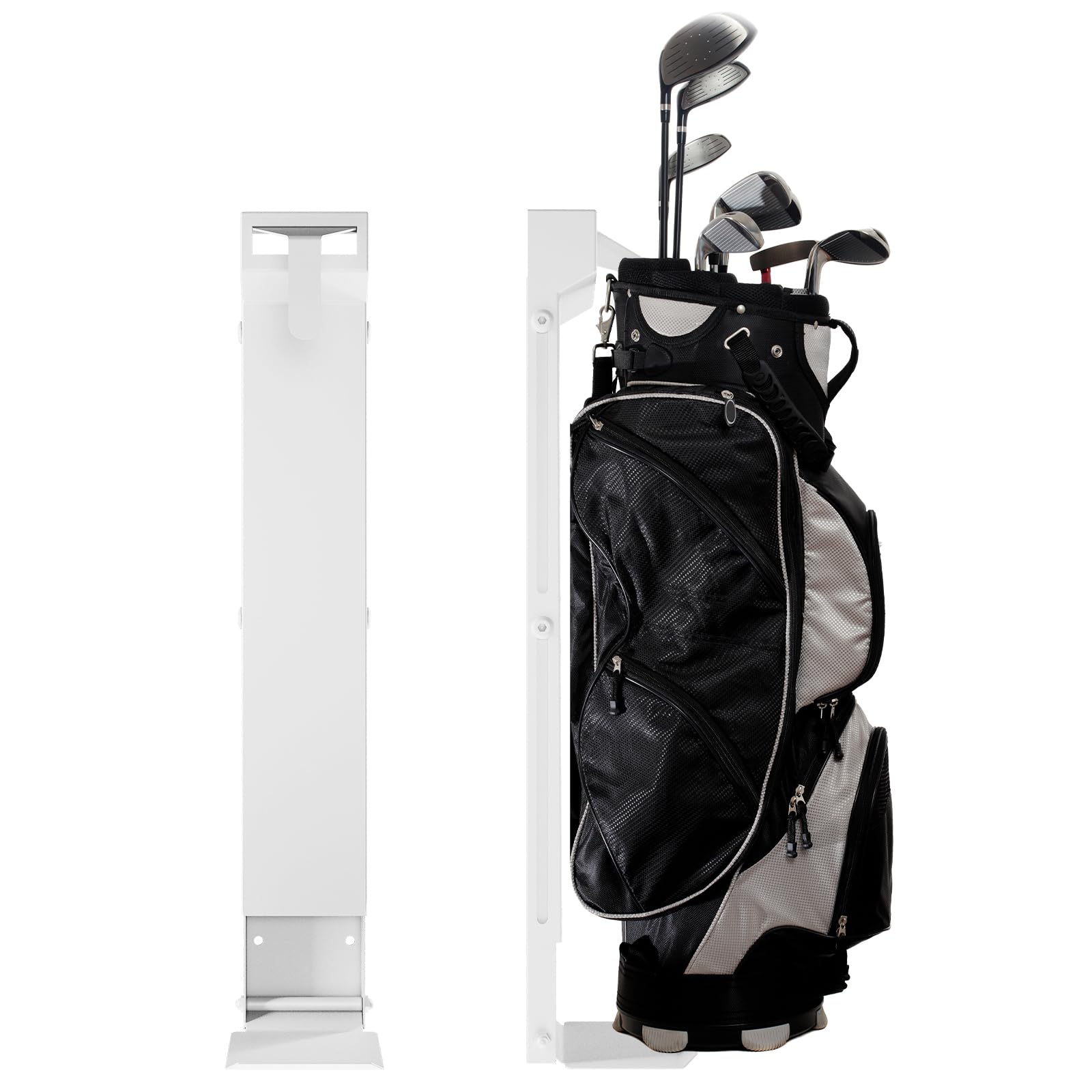 NULTRUMA Wall Mount Golf Bag Storage Rack - Wall Mount Rack for Garage, Club Dock for Golfing Bag | Space Saving | Easy Install & Use