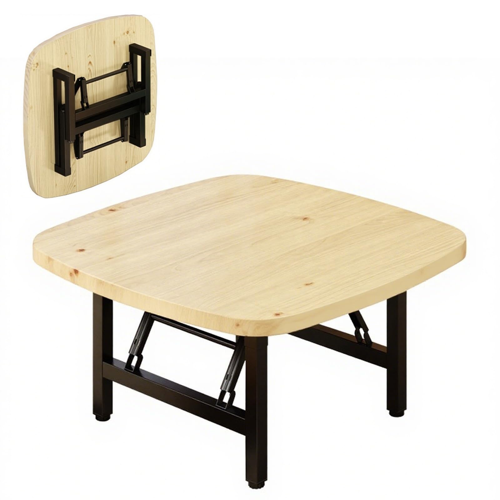 Table basse pliante japonaise comme bureau pour ordinateur portable