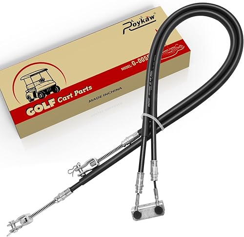 Roykaw Juego de cables de freno para carrito de golf para el lado del conductor y del pasajero para modelos eléctricos y gasolina EZGO 1994-Up
