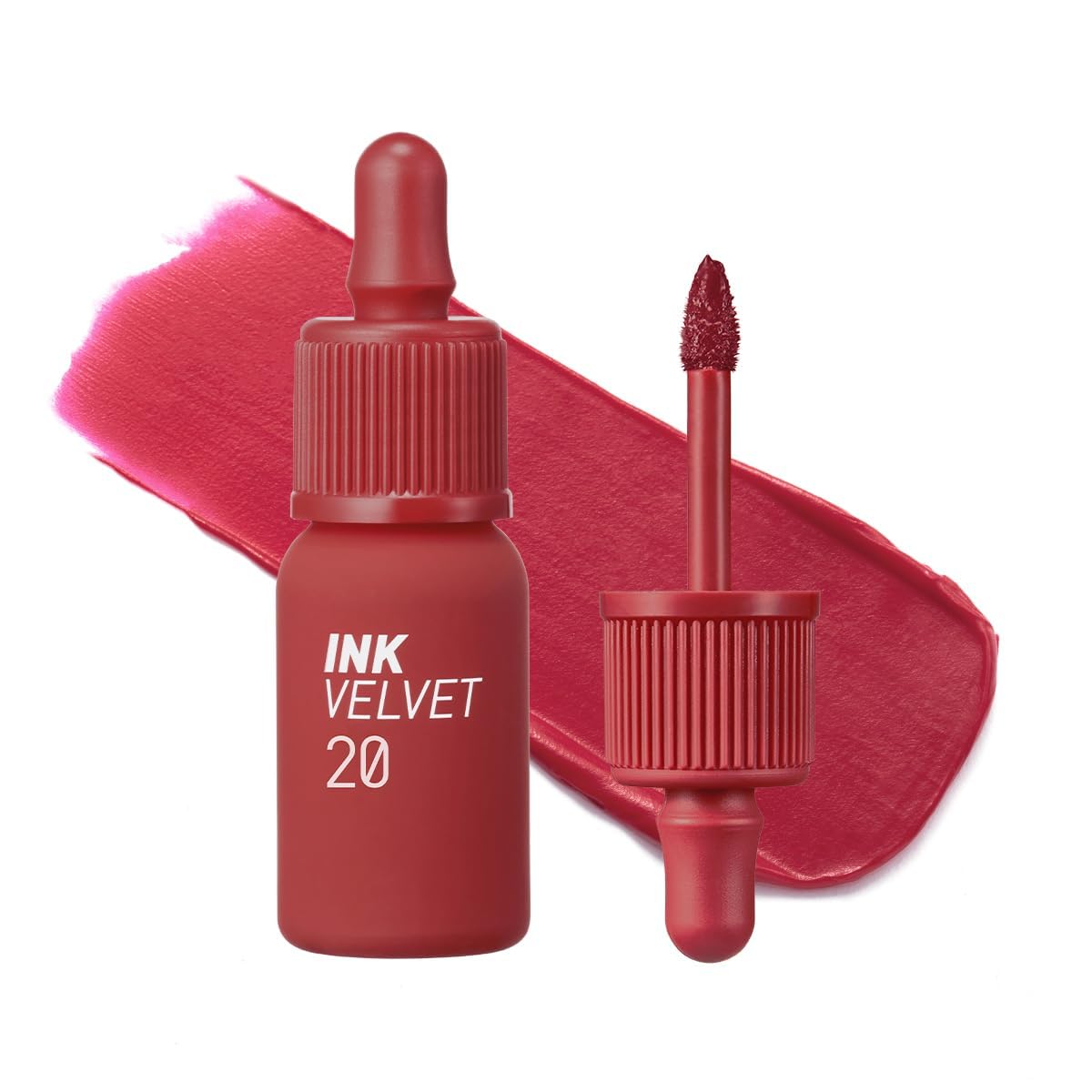 Peripera Ink the Velvet Lip Tint - High Pigment Color Longwear Weightless Gluten-Free Paraben-Free 020 CLASSY PLUM ROSE