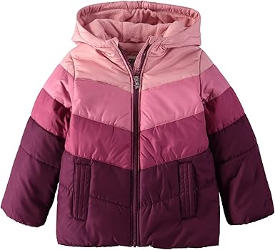 OshKosh B'Gosh Girls' Perfect Colorblocked Heavyweight Jacket Coat