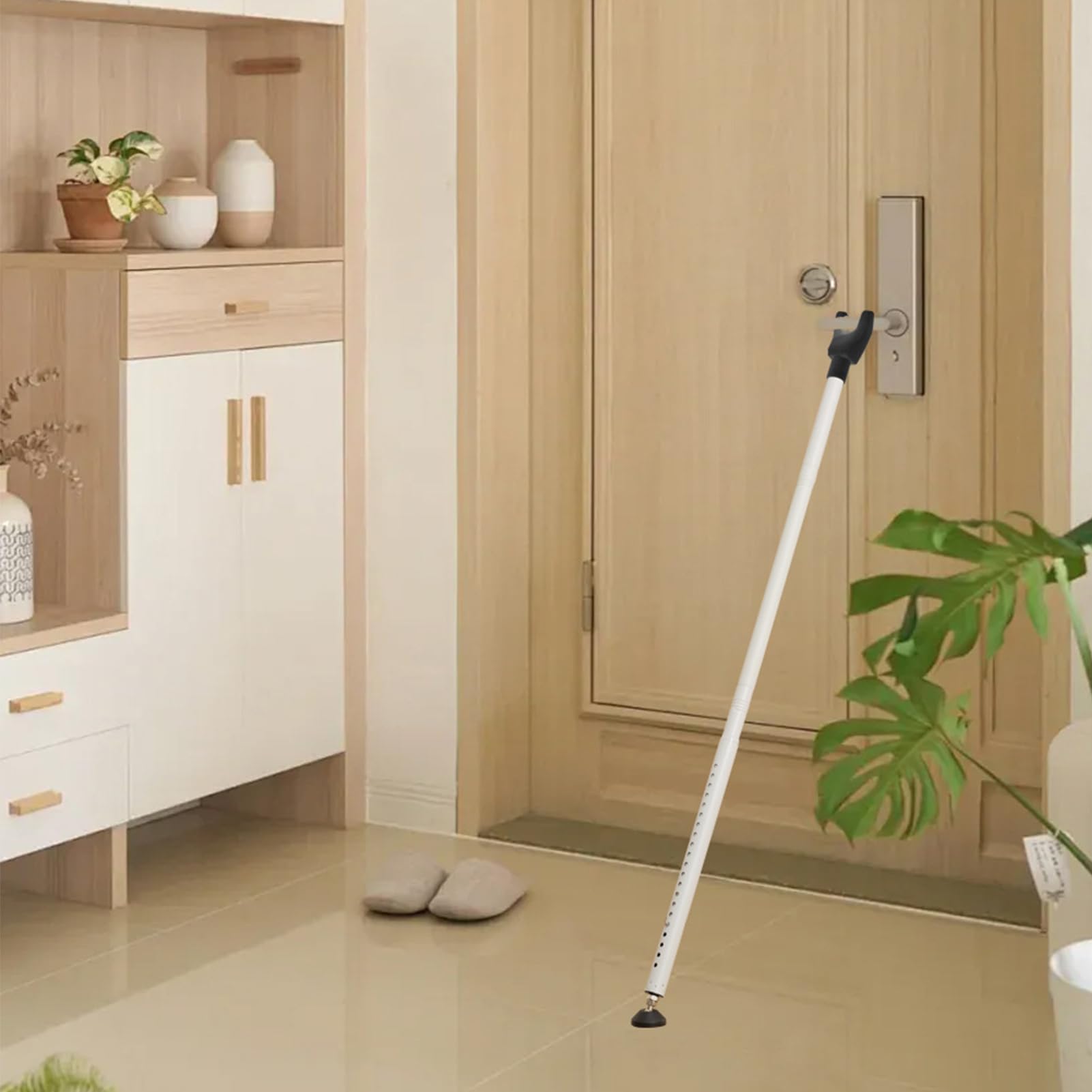 Barre de sécurité de porte - Jammeur de porte réglable, sécurité à la maison | Portes à charnières coulissantes de butée de porte renforcée, protection contre la barre de sécurité