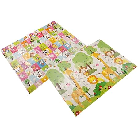 Amazon Co Jp ケイ ララ プレイマット ベビー 防水 Aタイプ 大判 おしゃれ 北欧 折りたたみ 赤ちゃん フロアーマット クッション マット ベビー マタニティ