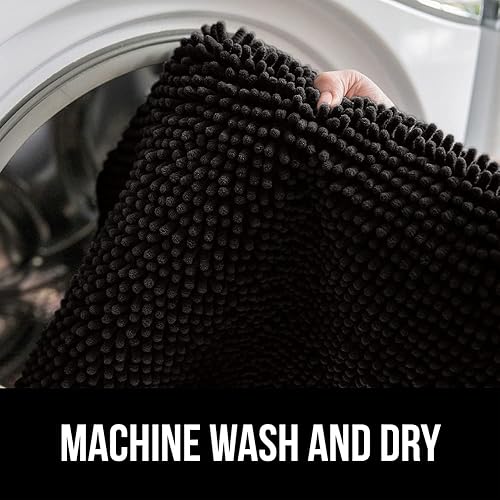 Miniatura 7 de Gorilla Grip - Tapete de baño de felpilla gruesa, suave y absorbente, secado rápido, de microfibra, con reverso de caucho, para piso de ducha,