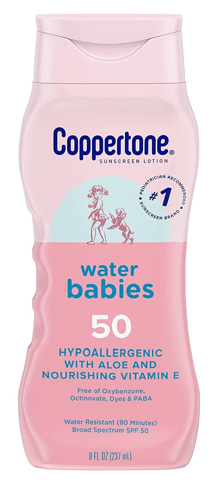 Coppertone Spf#50 Waterbabies Aloe & Vitamin-E Lotion 8 Ounce (237ml) (Pack of 3)