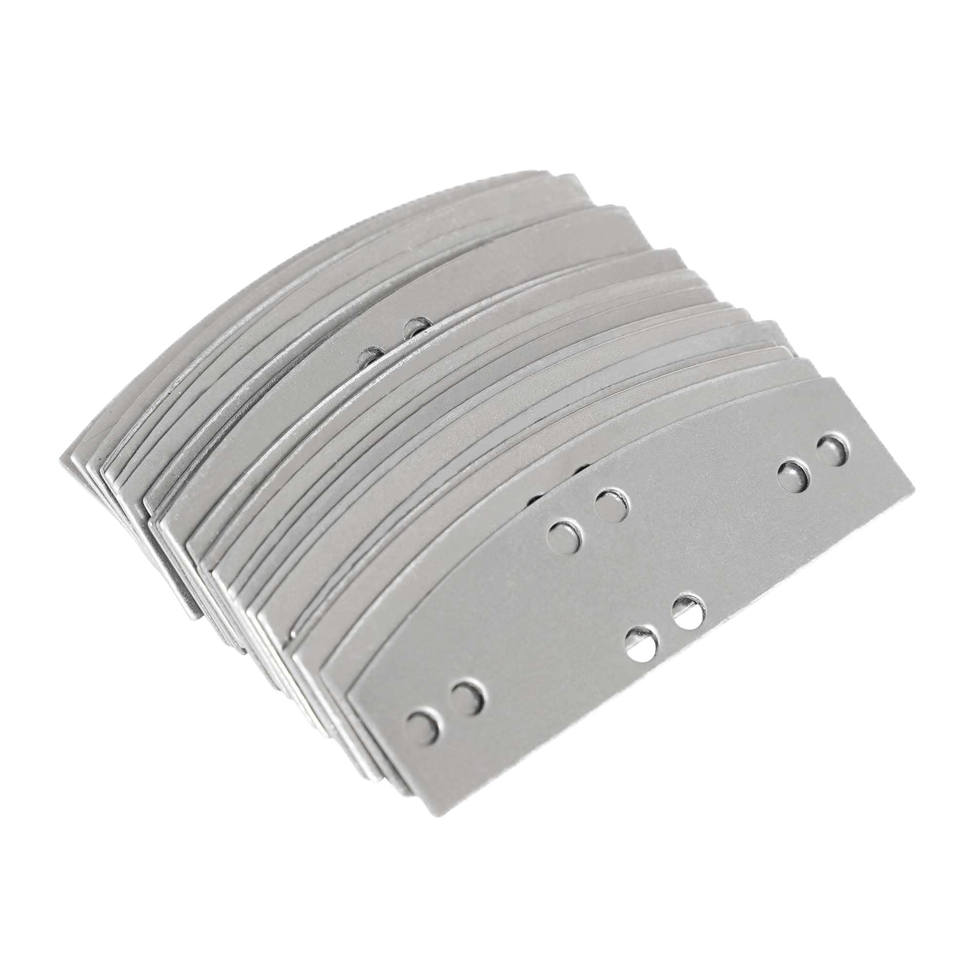 Lord of Battles 100pcs Steel Lamellar Armor Plates | 20 Gauge Craft Scale Armor | Medieval Plates for Historical Reenactments (Visby Lamellar Plates (Stainless Steel))