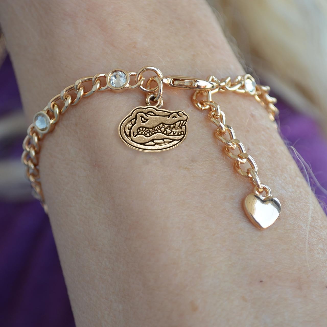Florida Gators Gold Lydia Bracelet Jewelry Gift Licensed UF