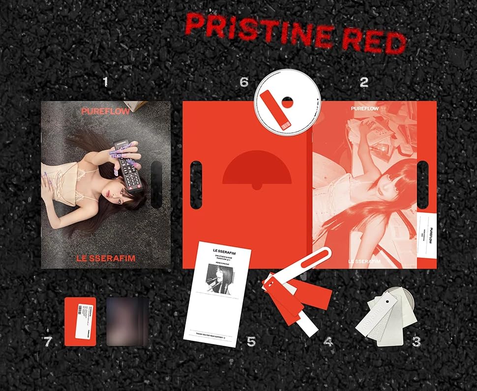 Amazon.com: LE SSERAFIM PUREFLOW pt.1 Compact Album [Hong Eunchae
