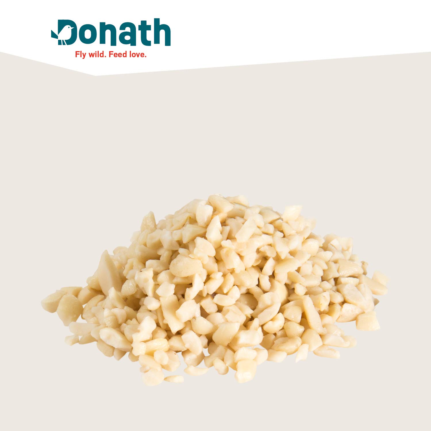 Donath Orzeszki ziemne siekane – bogate w naturalny tłuszcz – cenna całoroczna karma dla dzikich ptaków – z naszej fabryki w południowych Niemczech – 2 kg