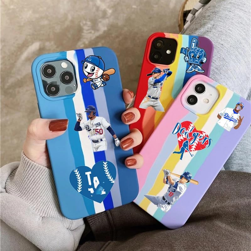 100 Pcs Los Angeles American Vinyl Dodgers Stickers Pack Baseball Stickers for Water Bottle, Laptop, Bicycle, Computer, Motorcycle, Travel Case, Car Decal Decoration Sticker - Image 4