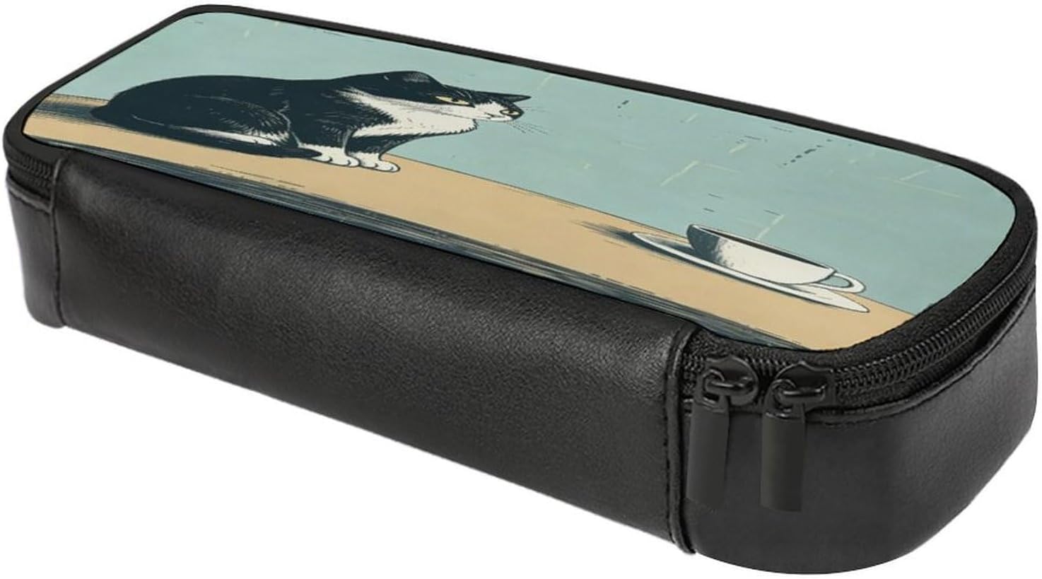 Funny Tuxedo Cat Makeup Bag Travel Toiletry Bag image 4