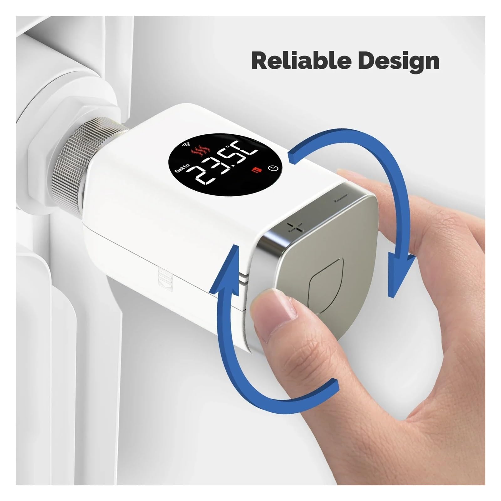 Supporto for Regolatore di Temperatura Remoto Programmabile Tramite App for Valvola Termostatica Smart Wi-Fi/Zigbee TRV modalità Vacanza(5PCS Valve,Zigbee Valve)