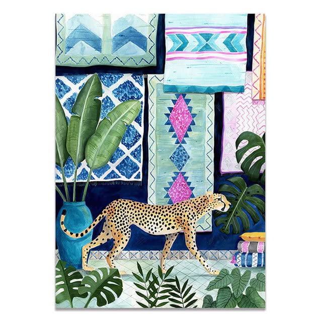 Llama Jungle Posters e impresiones Animal cuadro sobre lienzo para pared cuadros de pared para sala...