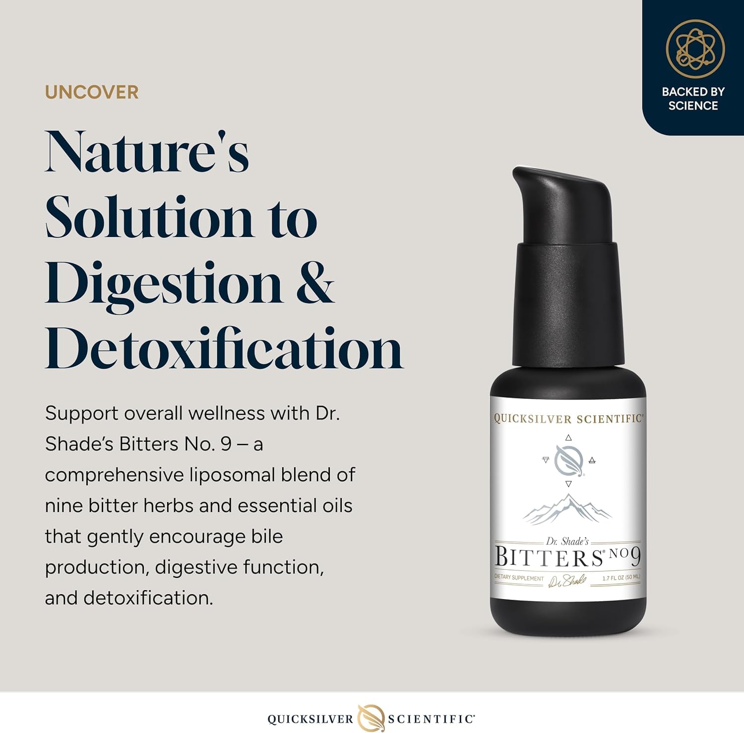 Quicksilver Scientific Dr. Shade's Bitters No. 9, Digestive Support, 50ml — Amazon image 3