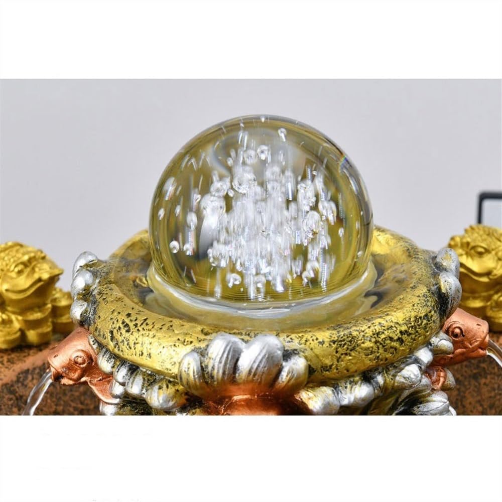 Fuente de Mesa Fuente de Riqueza Que invita a la Riqueza, Adornos de Escritorio, Decoraciones de Interior, Fuentes de Agua Zen Fuente de Agua Decorativa