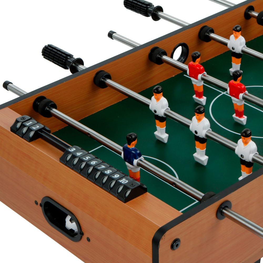 ColorBaby CB Games - Tavolo multigiochi 4 in 1, Dimensioni 81 x 43 x 27 cm, Calcio Balilla, Biliardo, Ping-Pong, Hockey, Gioco da Tavolo, Calcio Balilla per Bambini, multigioco, 6 Anni (85327)