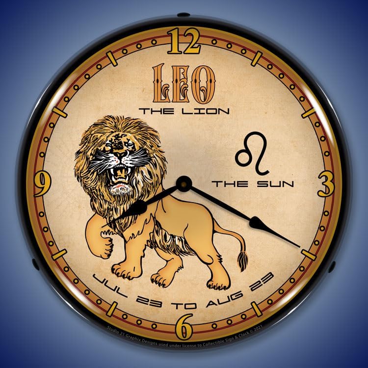 Leo-Backlit LED Lighted Clock