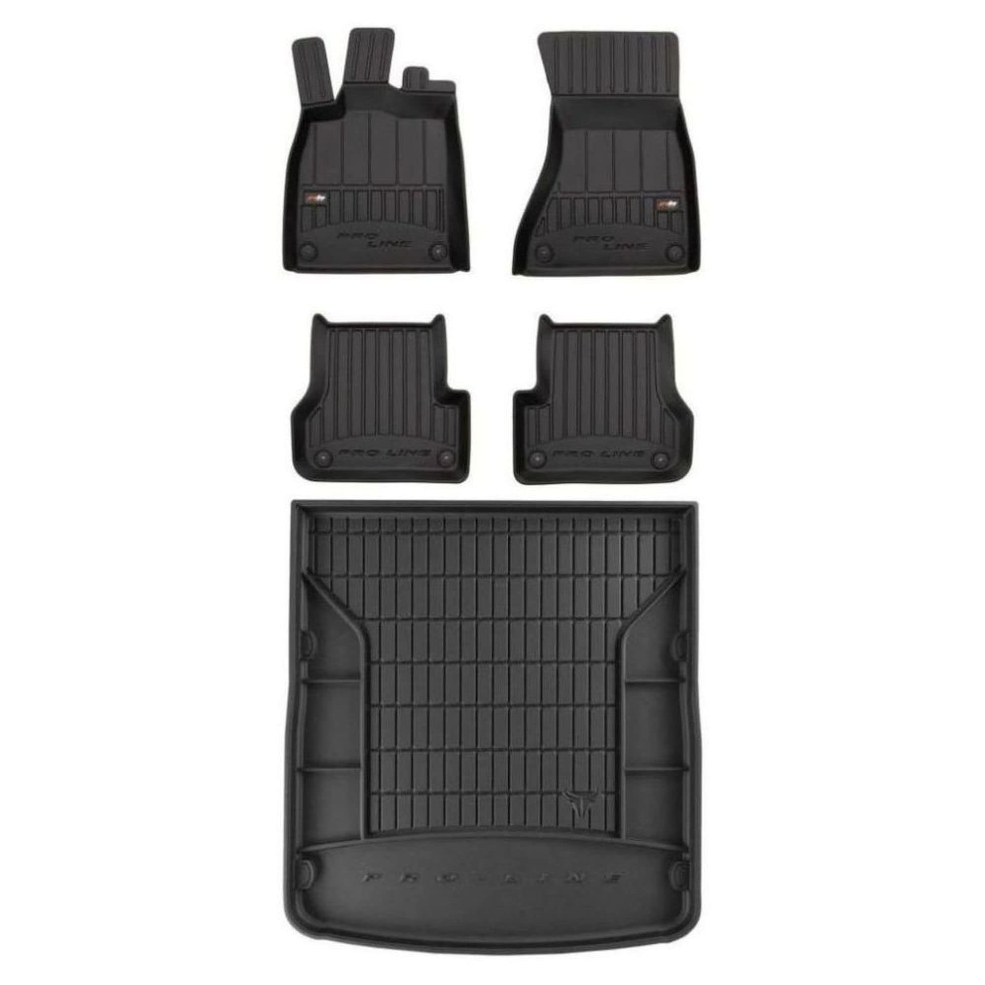 M MOTOS Beige rubberen kofferbakmatten voor Audi A6 IV C7 2011-2018 Maak uw reis comfortabeler met de antislipmat - all-weather bootmat, bescherming tegen vuil