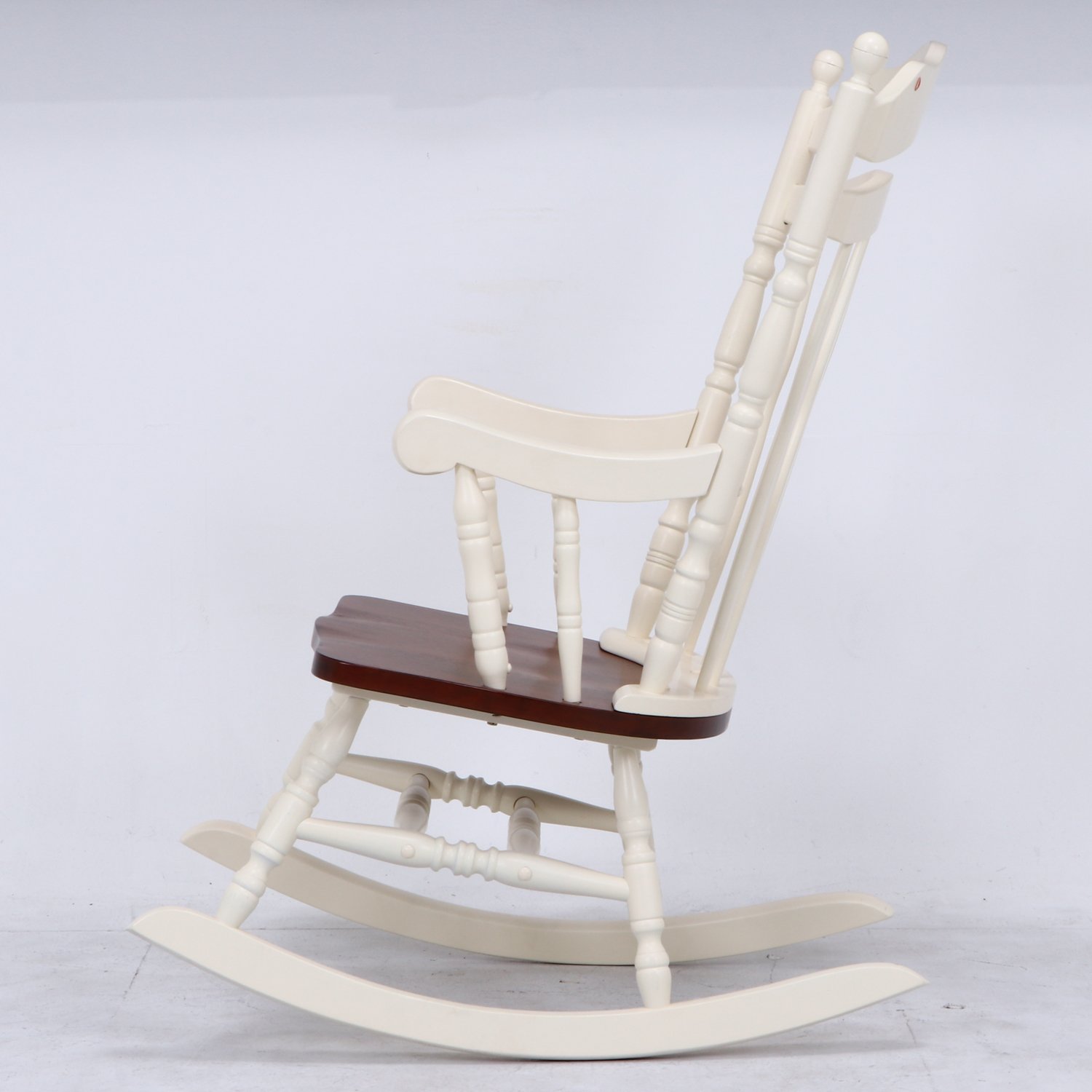 Amazon｜不二貿易 ロッキングチェア バリー ツートーン ホワイト