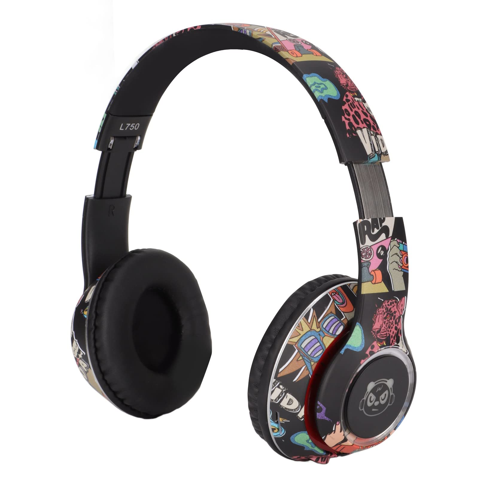 Blutooth Headset, Cool LED Illuminated Headset, Univsersal HiFi Sound Wireless Gaming Headset with Microphone LED Light for Kids Teens Adults