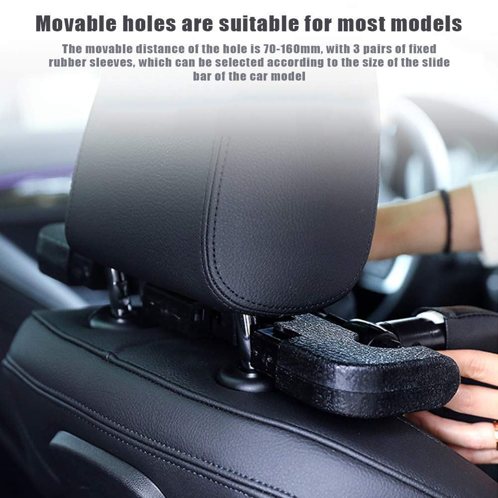 Universal Car Oreiller, 180 ° Réglable Cou Tête De Sommeil Voyage Oreiller Côté Voiture Soutien, Design Ergonomique En Forme De U Apaise La Colonne Vertébrale Cervicale, Grand Sommeil Solution