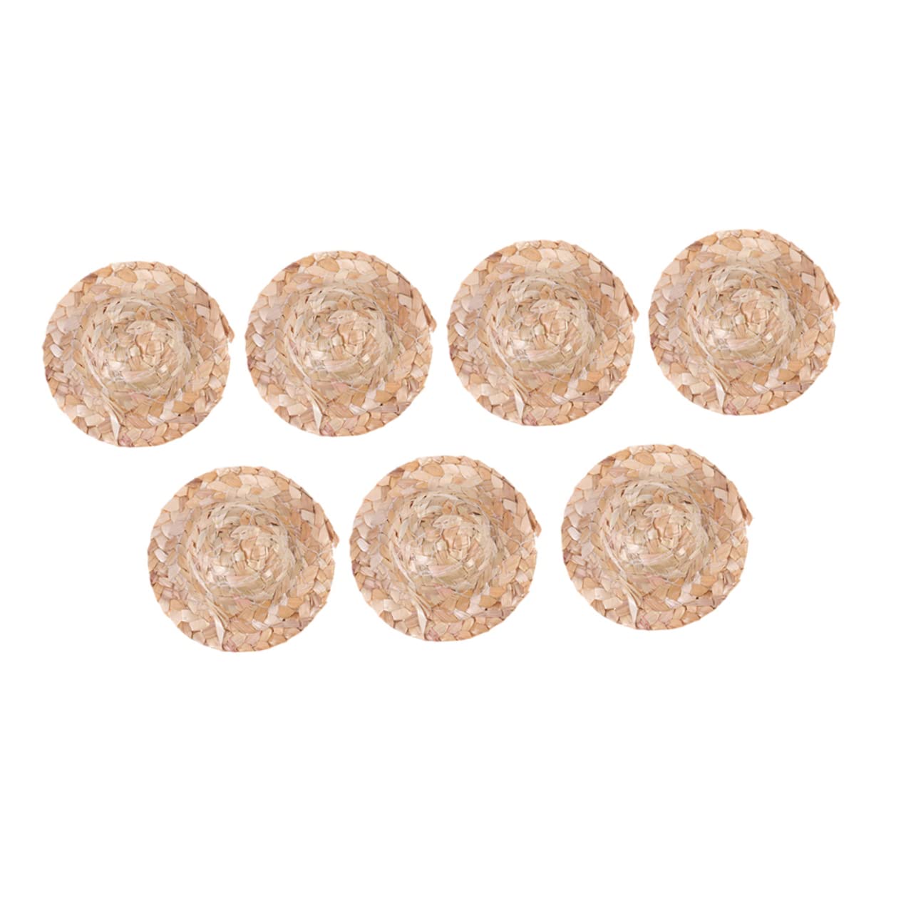 20 Handgefertigte Mini-Strohhüte - Niedliche Accessoires Für Puppen & DIY-Projekte