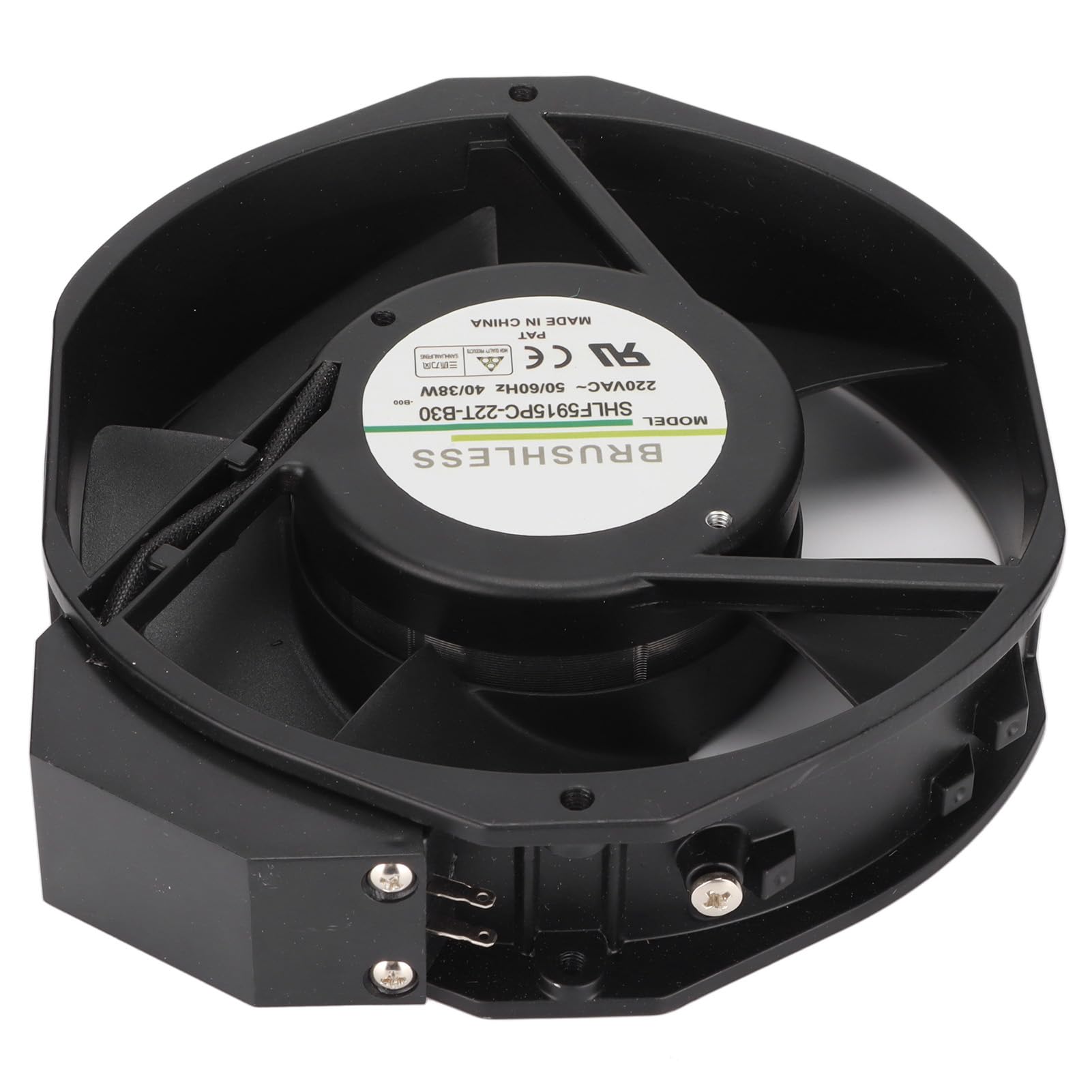 Akozon 220 V 172 X, 2700 RPM Ventola di Raffreddamento 176,5 Cmf Grande Flusso d'Aria per Ventilazione Macchinari IT PSU Server Garage Sostituzione Raffreddamento Affidabile Durevole