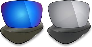 2 Pairs Polarized Replacement Lenses for Oakley Fuel Cell Sunglasses - Rich Option Colors