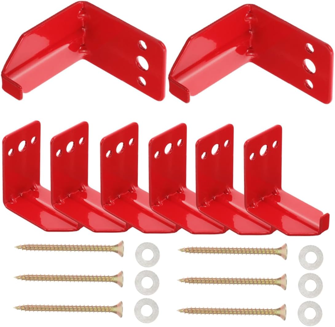 jojofuny 2sets Bracket with Accessories Wall Mount Hanger for Lb Extinguishers Easy to Install Fire Safety for Office Vehicle and More