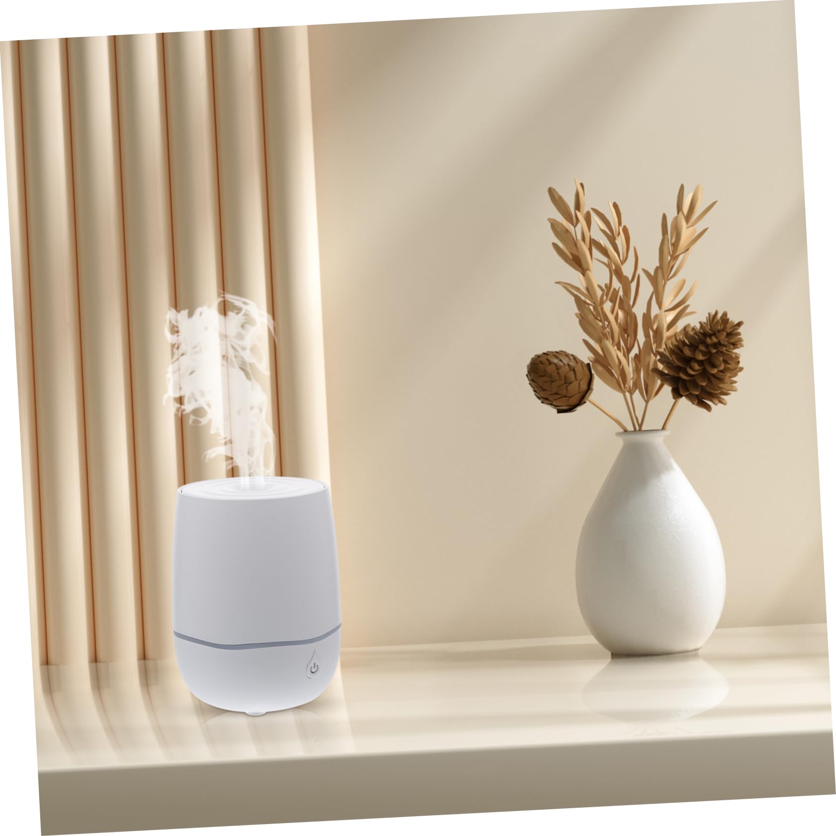 MAGICLULU Umidificatore Portatile Usb Bianco Mini Diffusore Di Per Casa Ufficio e Spa Funzionamento Silenzioso Per Salubre e Della