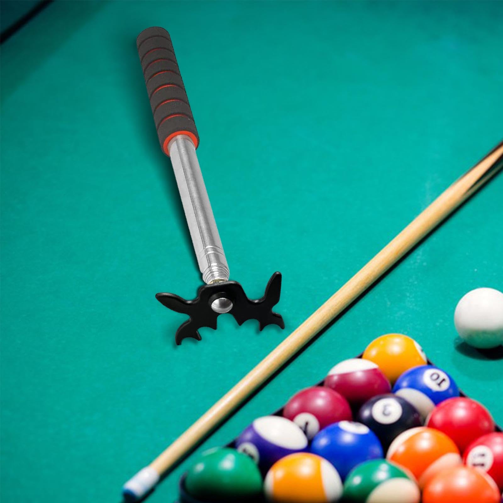 Rockible Puente para Taco de Billar, Reposa Tacos de Snooker, Longitud Ajustable, Portátil