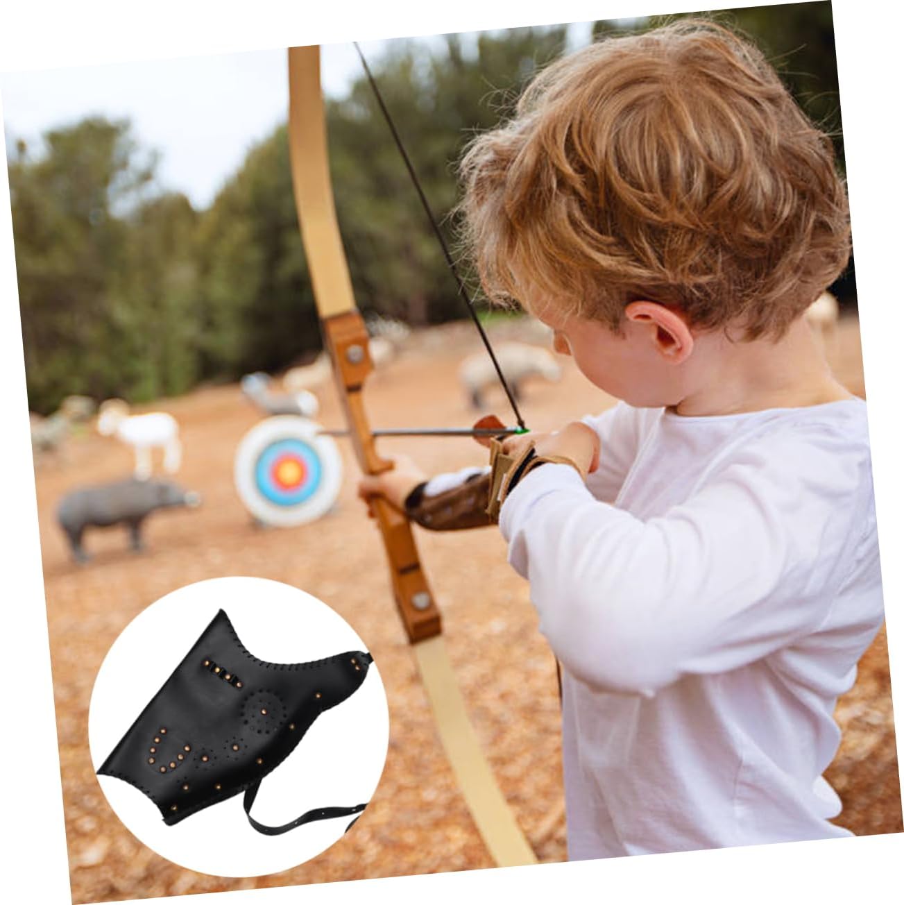 Hemoton Retro Traditional Archery Bows Bag Lightweight Arrow Capsule Sleeve Holder