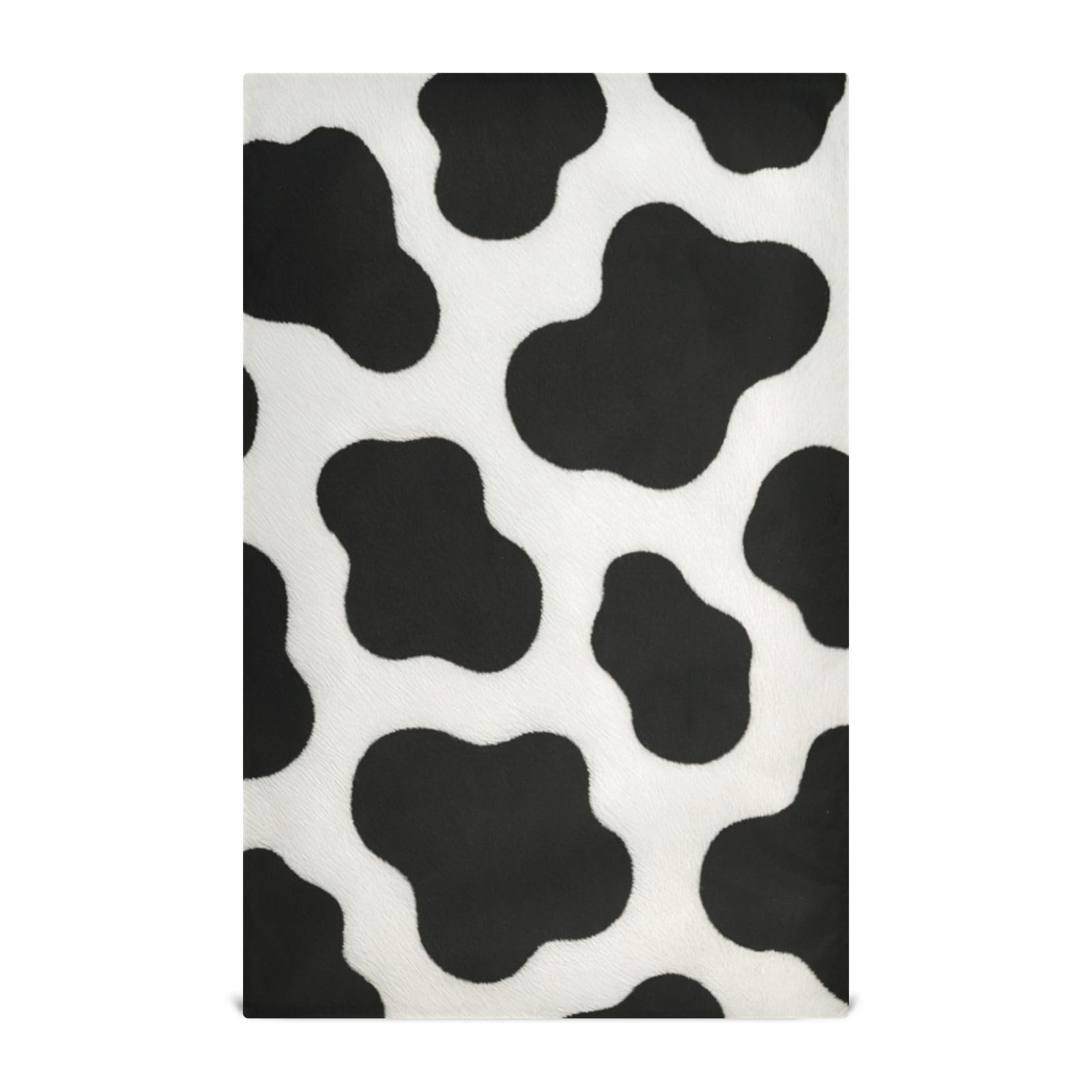 Chiffons et serviettes blancs vache noire essuie-tout vaisselle absorbant