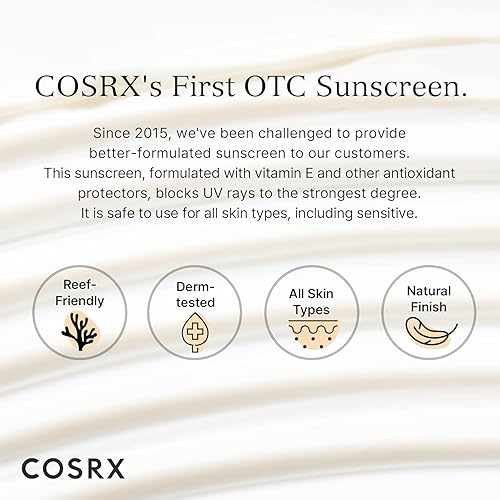 Miniatura 7 de COSRX Protector solar facial con vitamina E revitalizante SPF 50, 50 ml, hidratante con SPF, ligero para usar bajo el maquillaje, artículos