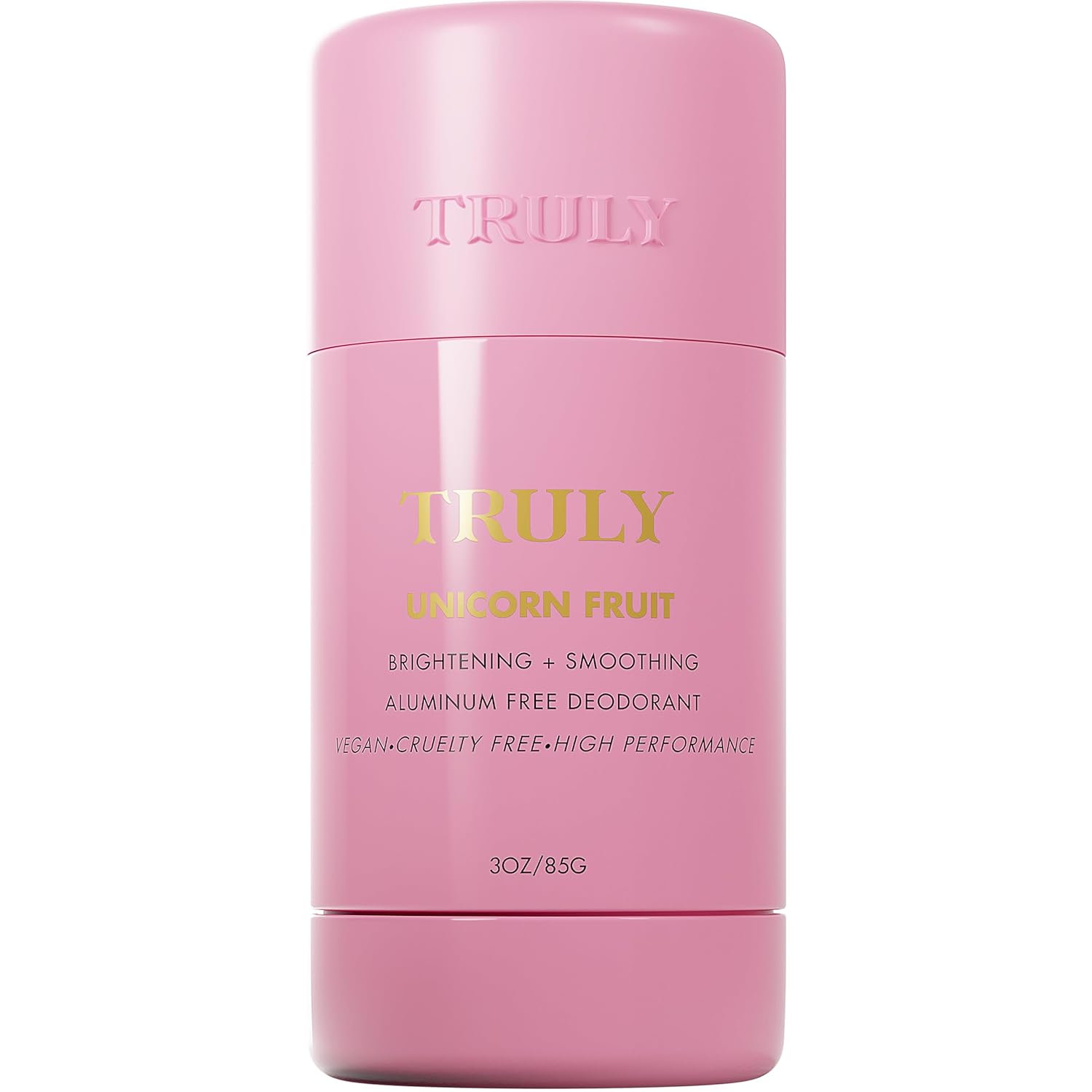 Truly Beauty Unicorn Fruit Aluminum Free Deodorant for Women with Cotton Candy Scent – Natural Deodorant for Brighter and Smoother Underarms – 3 Oz