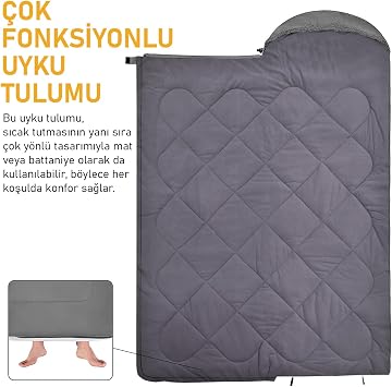 Haegs Uyku Tulumu, Polar, Battaniye, Kamp Uyku Tulumu, Outdoor Dış Mekan, 3-4 Mevsim, Yazlık Uyku Tulumu - Kış Uyku Tulumu, Ultra Hafif, Sıcak ve Kompakt