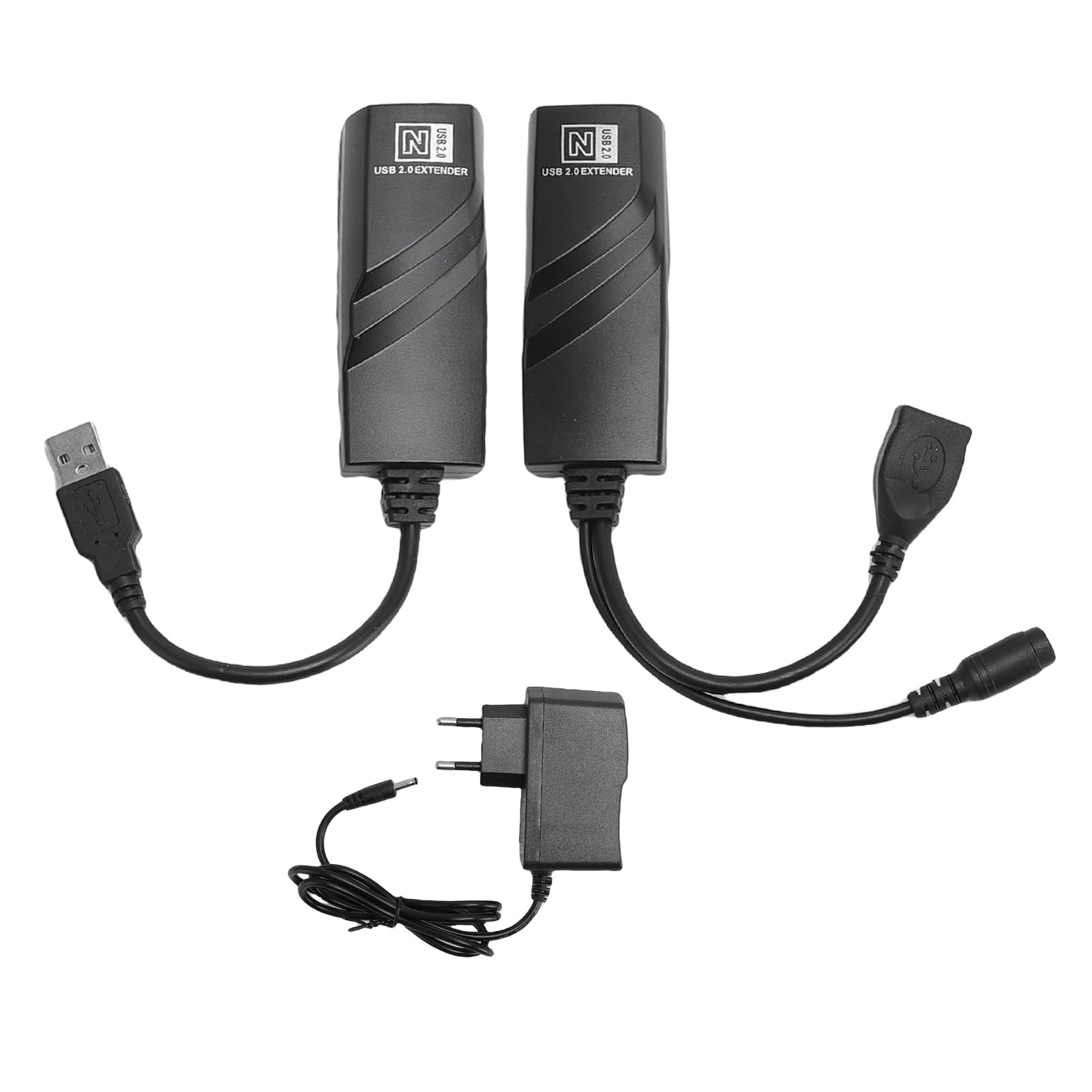 Annadue Extensor USB, Distancia de Transferencia de 100 M Estable Cat5 Cat5e Cat6 Conexión de Cable de Red USB Al Adaptador Ethernet, con Intercambio en Caliente para (Enchufe de la UE)