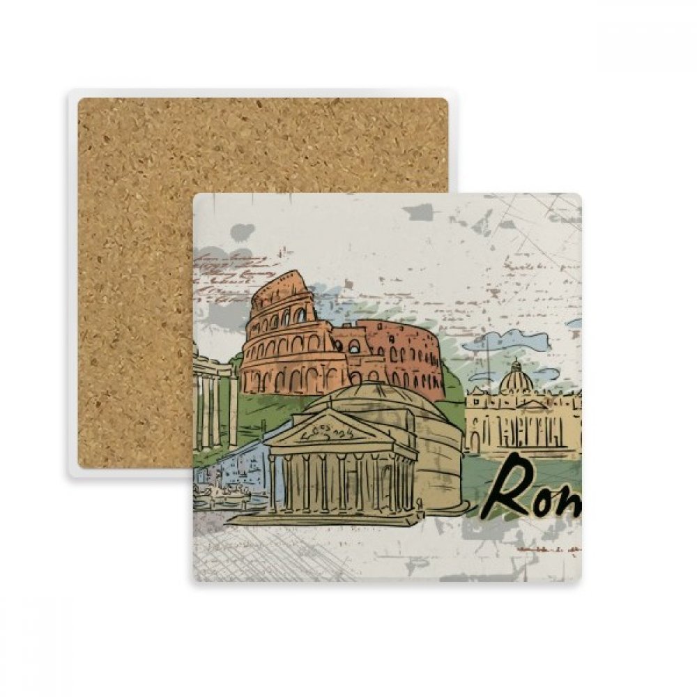 Coaster Italie Rome en pierre souvenir touristique parfait pour cadeau