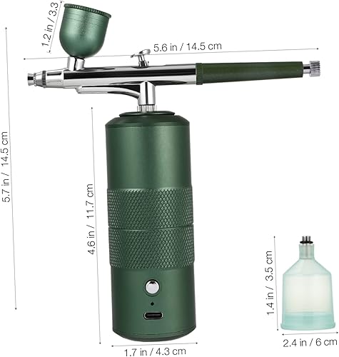 Miniatura 8 de Operitacx 4pcs Spray Mini Nail Kit Portable Airbrush Compressor Mini Compresor De Aire Cake Decorating Kit Usb Airbrush Handheld Airbrush Kit