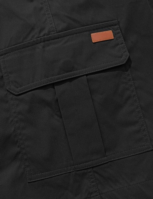 Cargo Shorts for Men Drawstring 9 inch Elastic Waist with 5 Pockets - Image 8