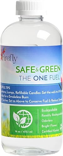 Miniatura 4 de Firefly Combustible de aceite Kosher seguro y verde para lámpara, no tóxico, biodegradable, prácticamente inodoro, alternativa a parafina, uso en